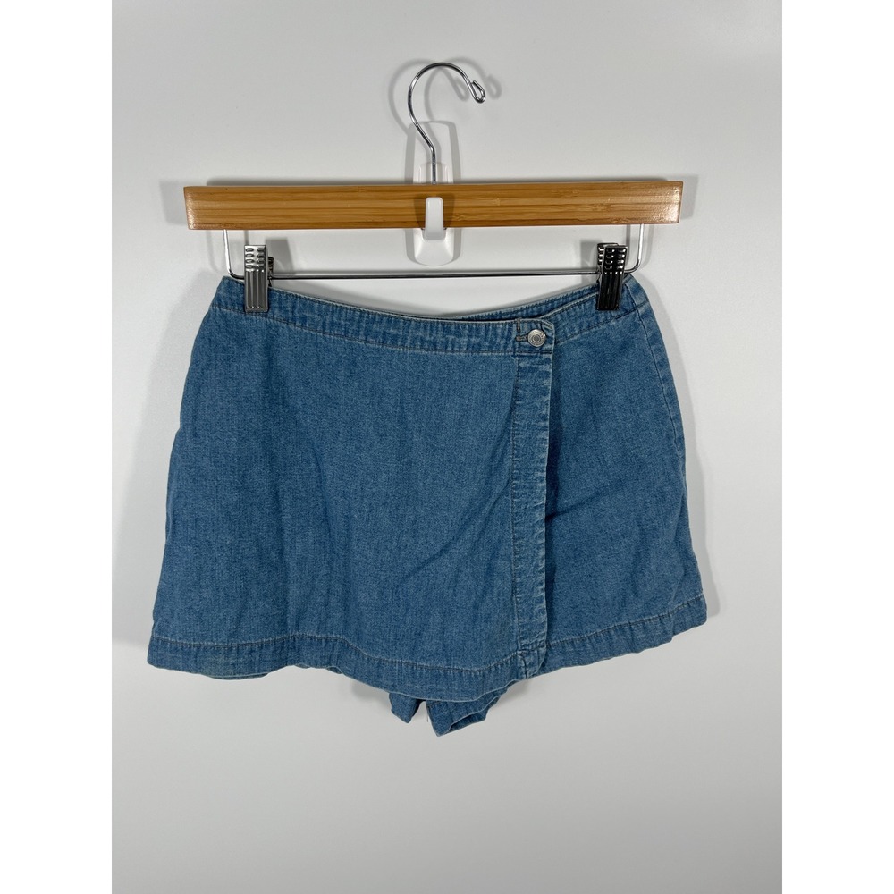 Vintage‎ Gap Womens Denim Skort 1 Blue 90s Euro Summer Capsule Minimalist Resort
